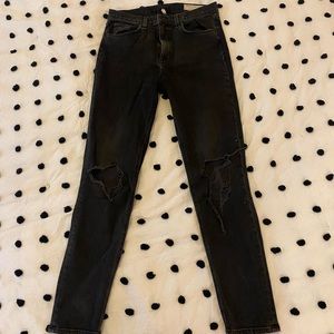 Rag & Bone distressed slim fit jeans
